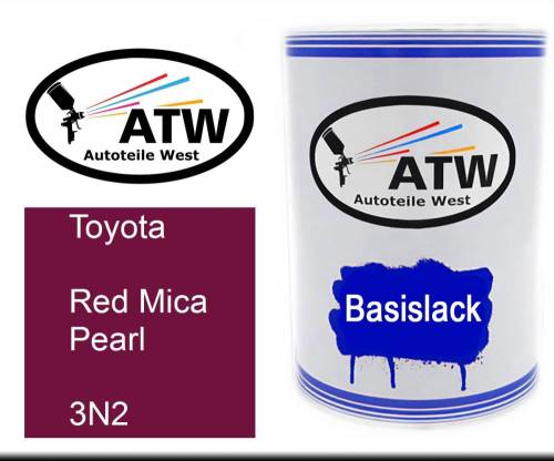 Toyota, Red Mica Pearl, 3N2: 500ml Lackdose, von ATW Autoteile West.